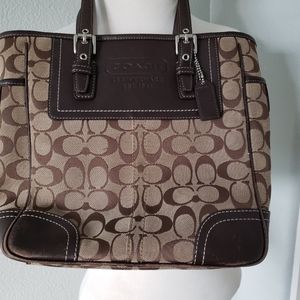 Signature Coach brown canvas